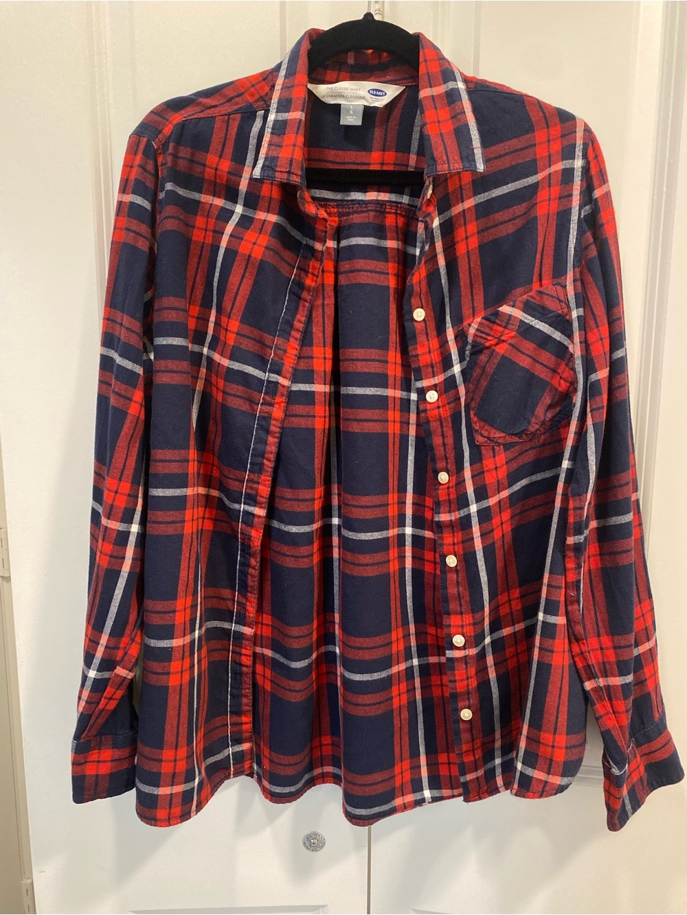 Old Navy Red and Navy Flannel